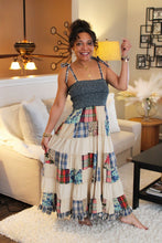 Load image into Gallery viewer, Boho Shades Smocked Patchwork Sundress
