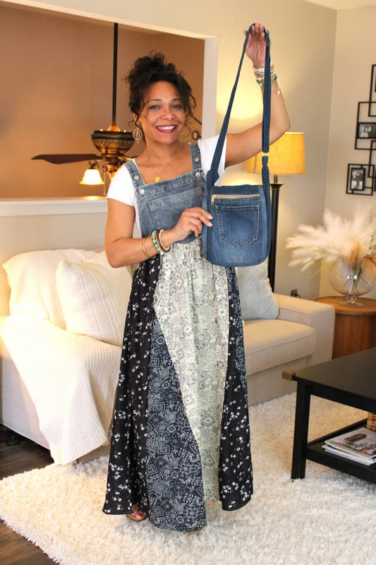 Cassandra Recycled Denim Jean Crossbody