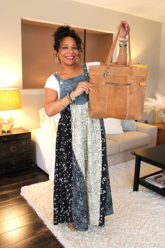 Lovely Leather Shoulder Bag Tote