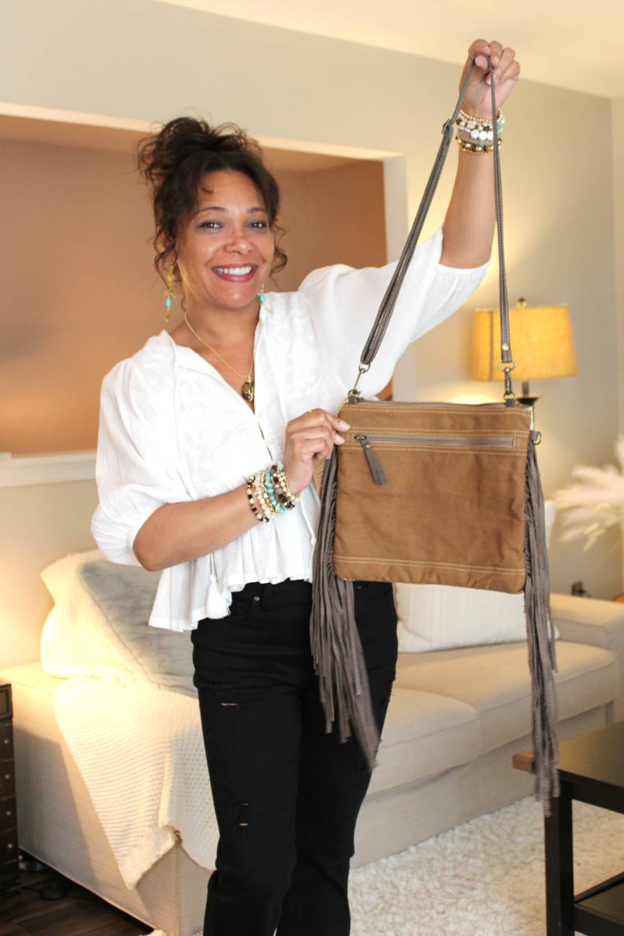 Just A Little Fringe Crossbody Bag