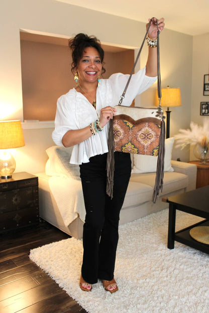 Just A Little Fringe Crossbody Bag