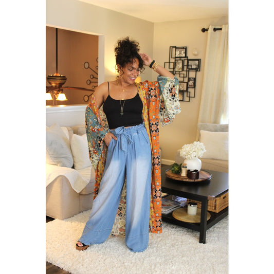 Bright Moments Long Kimono