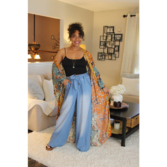 Bright Moments Long Kimono