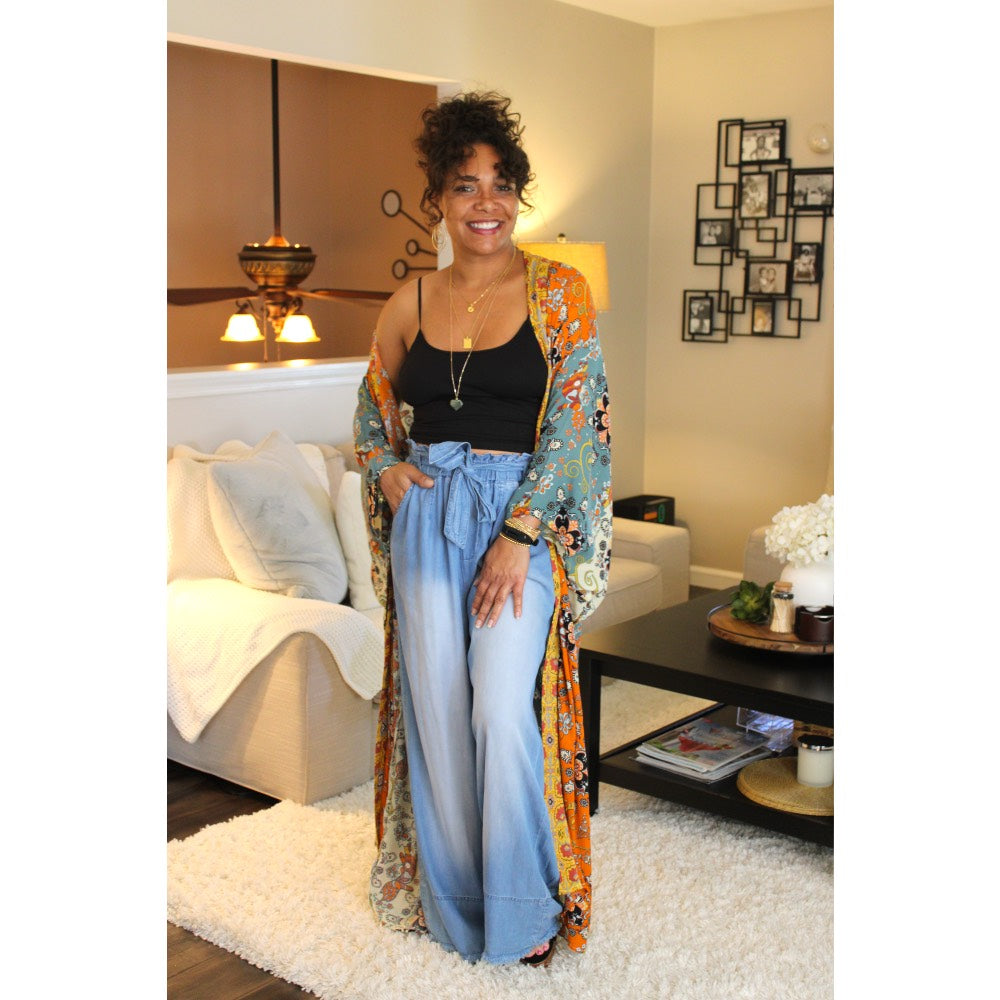 Bright Moments Long Kimono