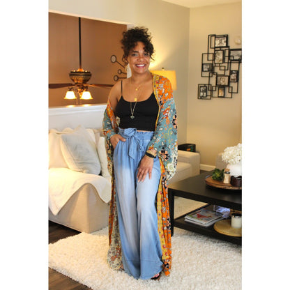 Bright Moments Long Kimono