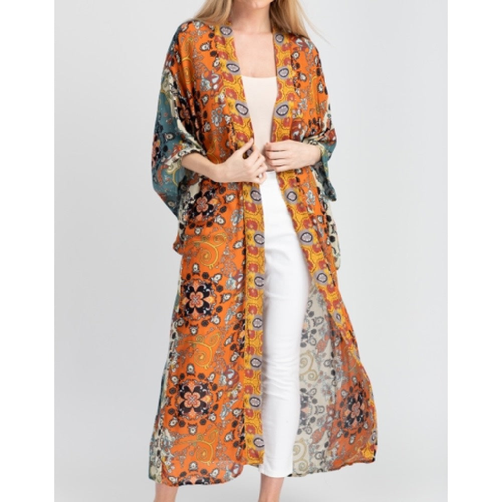 Bright Moments Long Kimono
