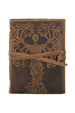 Load image into Gallery viewer, Brown Suede Tree Goddess Journal
