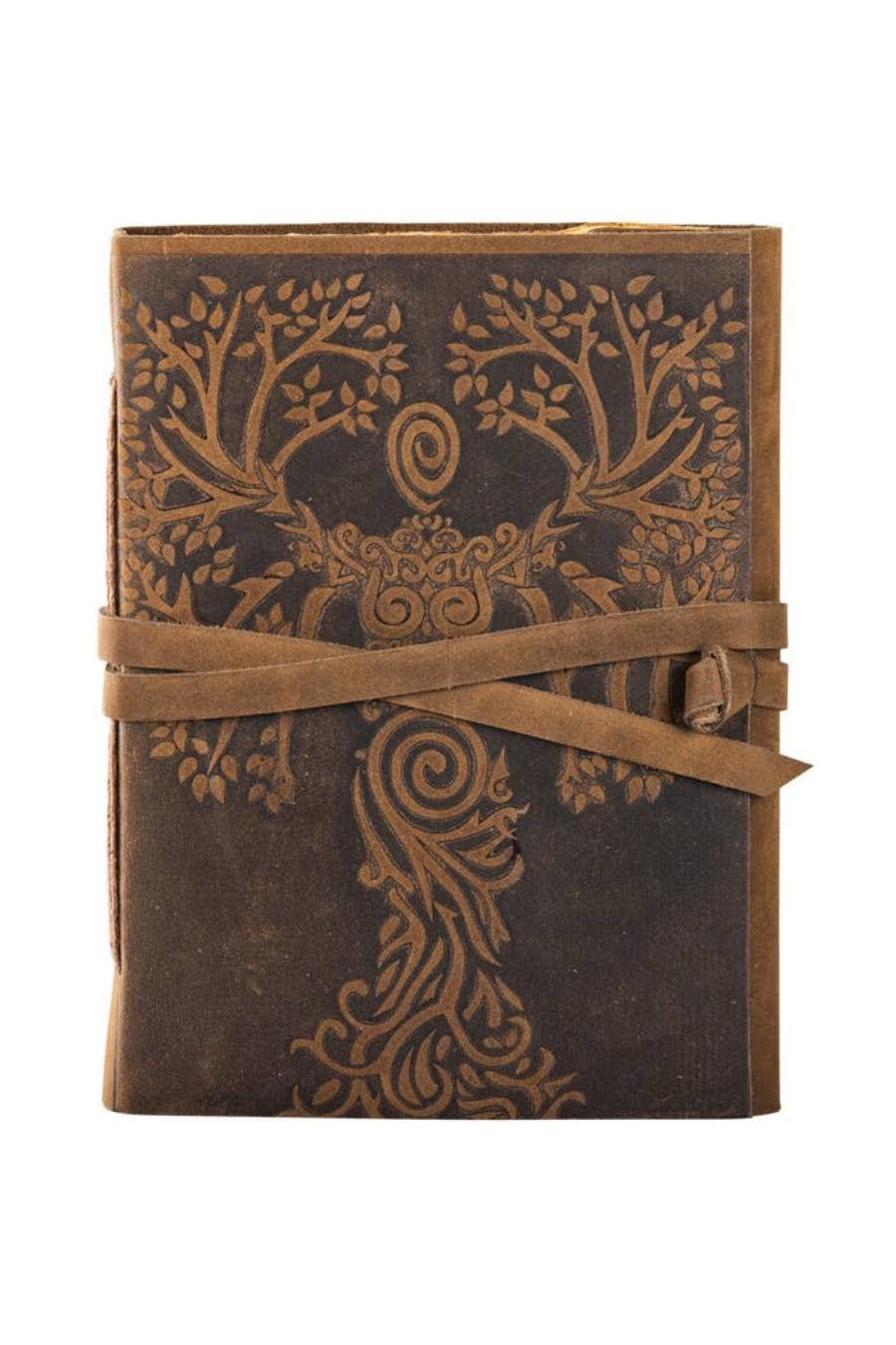 Brown Suede Tree Goddess Journal