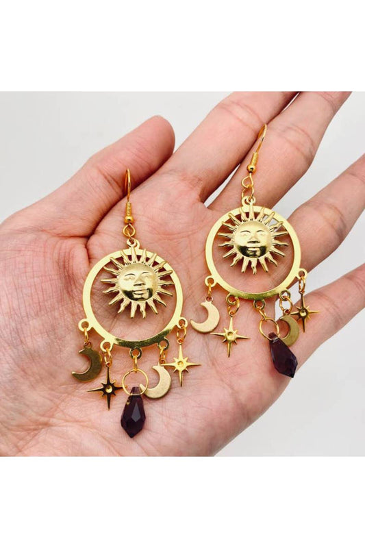 Celestial Gaze Crystal Earrings