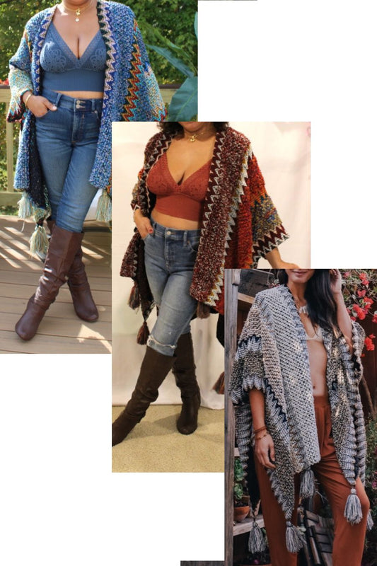 Chunky Boho Ruana