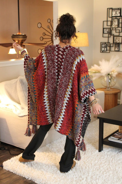 Chunky Boho Ruana