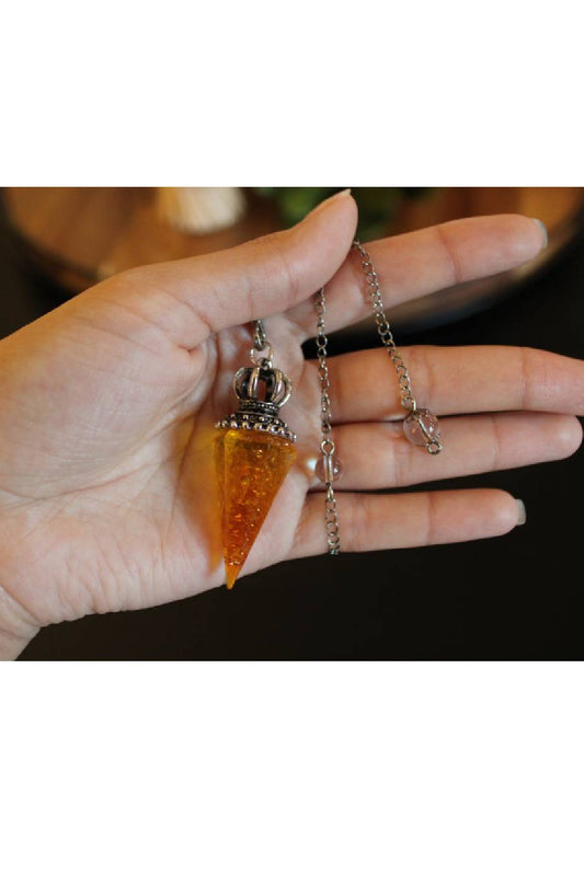 Citrine Chakra Pendulum Pendant