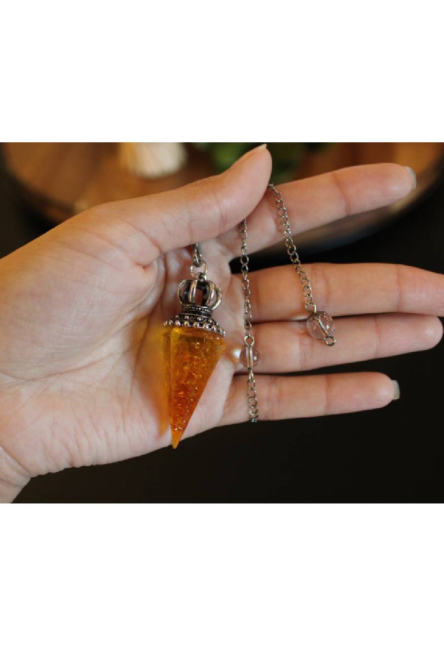 Citrine Chakra Pendulum Pendant