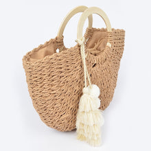 Load image into Gallery viewer, Coconut Island Woven Tote Bag
