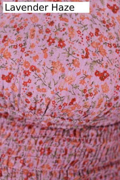 Blossoms Cotton Halter Top