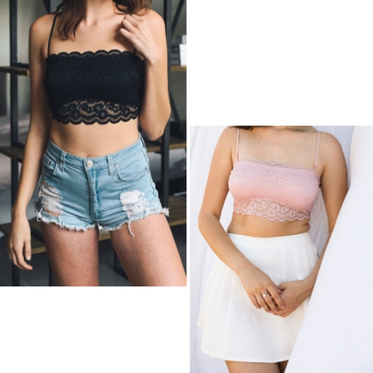 Dainty Lace Bandeau Top