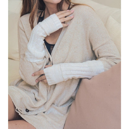 Dainty Ribbed Arm Warmers