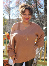 Load image into Gallery viewer, Oversized Waffle Knit Sweater
