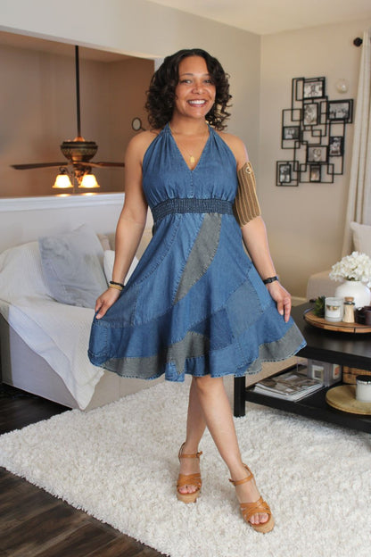 YT Dixie Denim Babydoll Dress