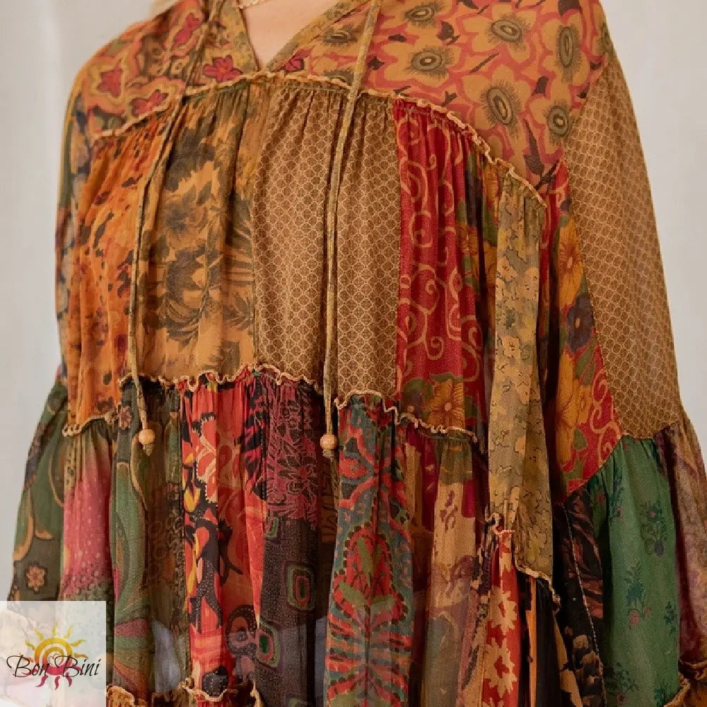 YT Earthy Boho Jhabla Top