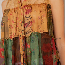 Load image into Gallery viewer, Earthy Boho Sleeveless Jhabla Top
