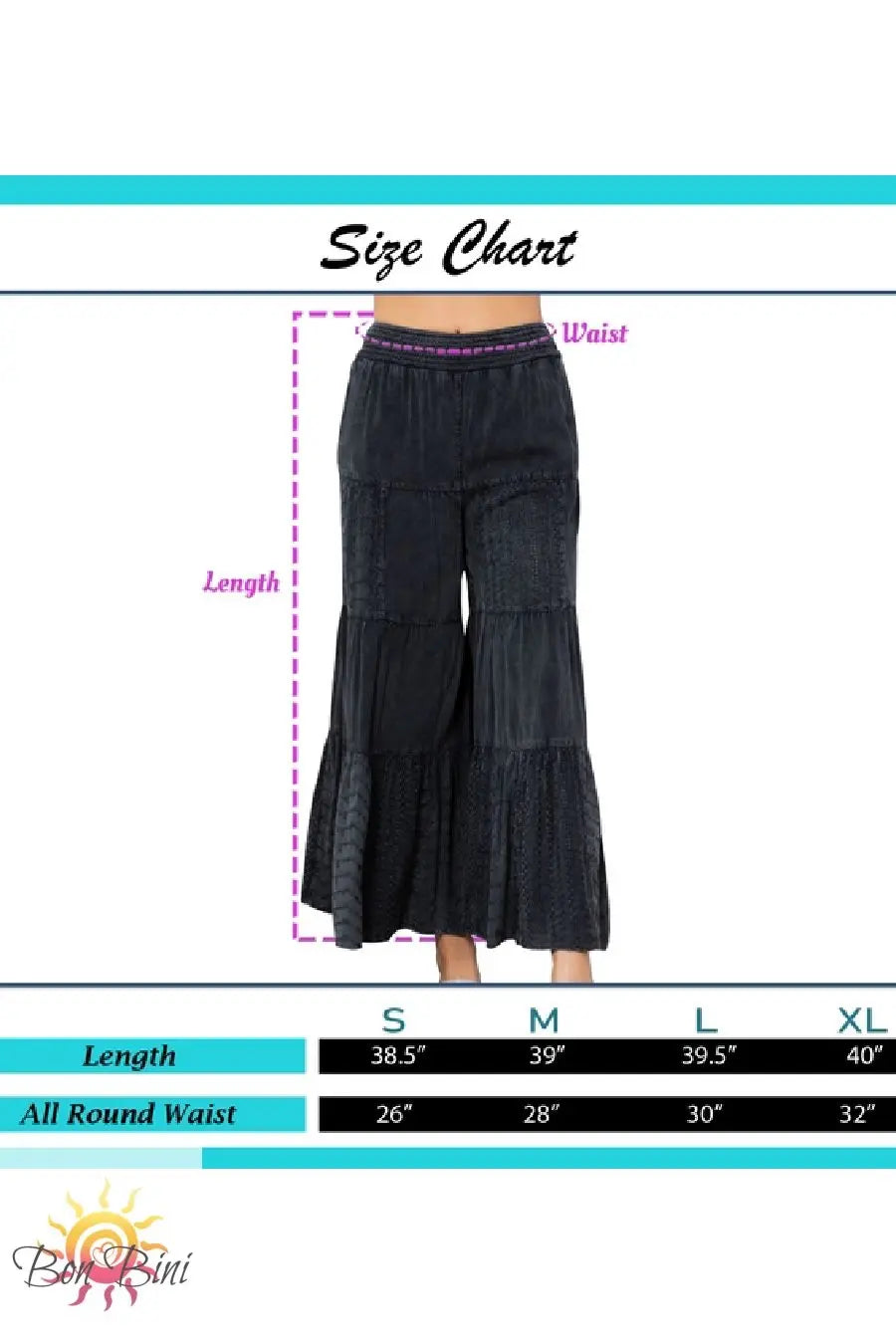 YT Embroidered Patchwork Flare Pants