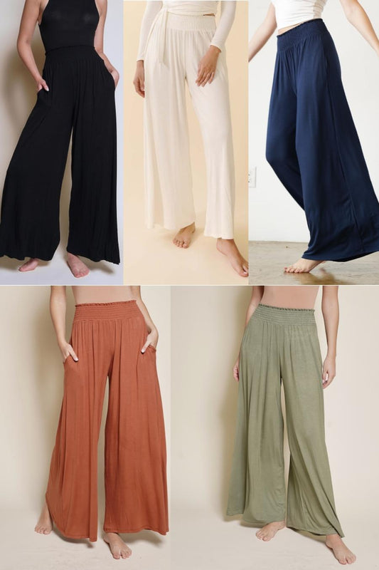 Emilia Bamboo Palazzo Pants
