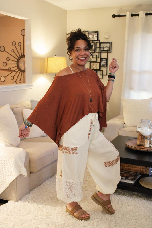 Essential Boho Poncho Top