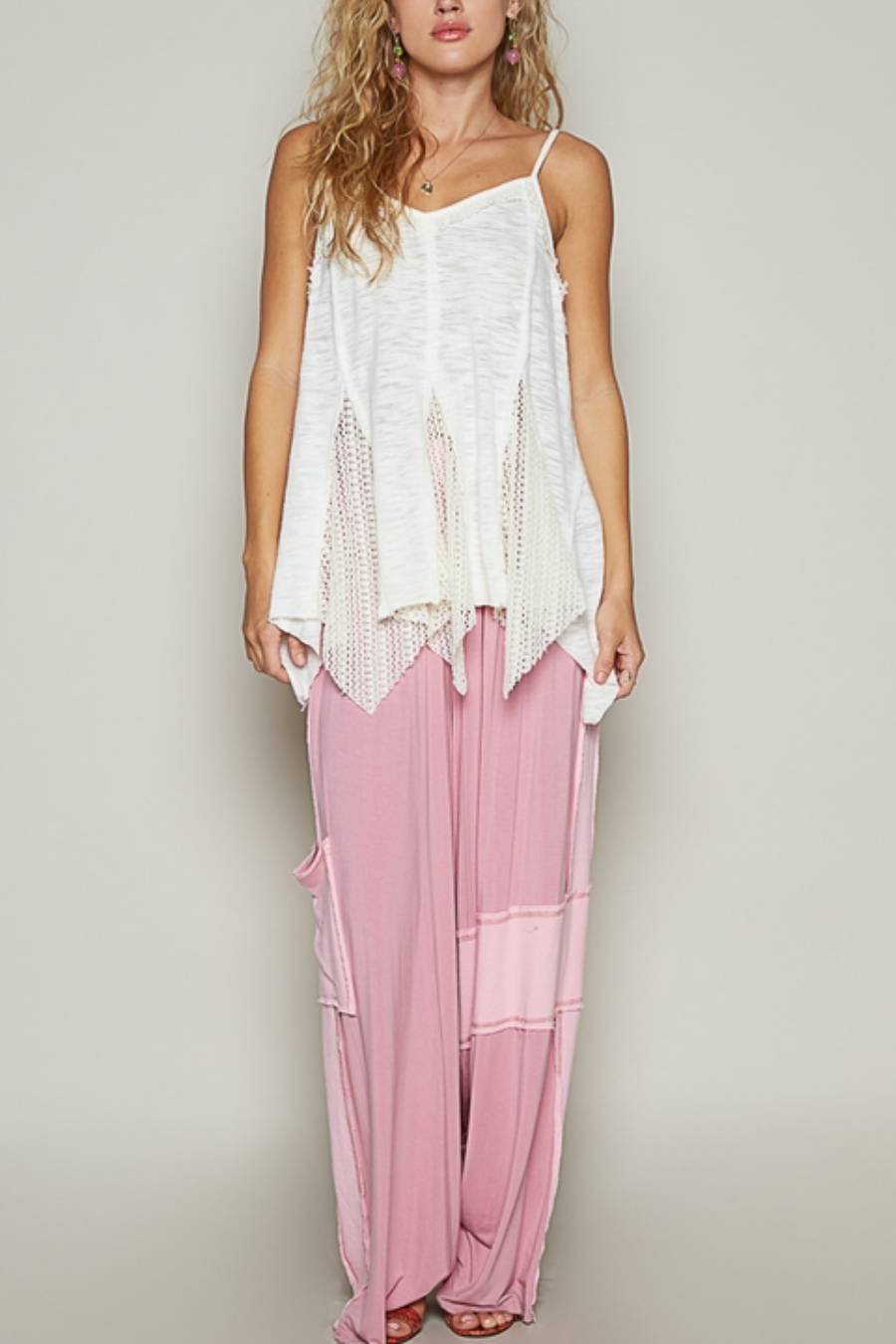 POL Cloud Fairy Crochet Lace Top