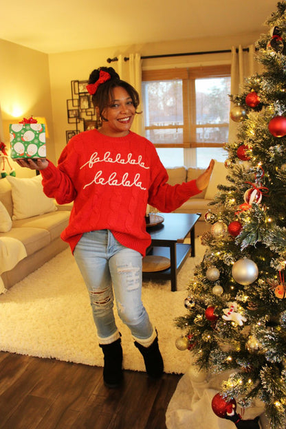 "Falalalala" Holiday Sweater