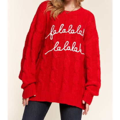 "Falalalala" Holiday Sweater