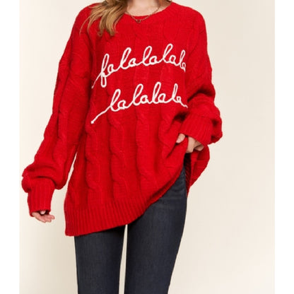 "Falalalala" Holiday Sweater