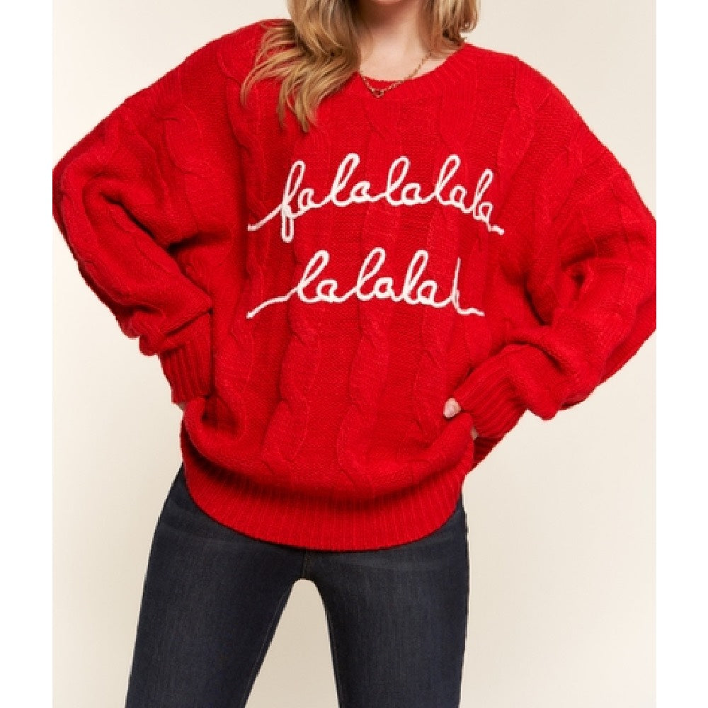 "Falalalala" Holiday Sweater