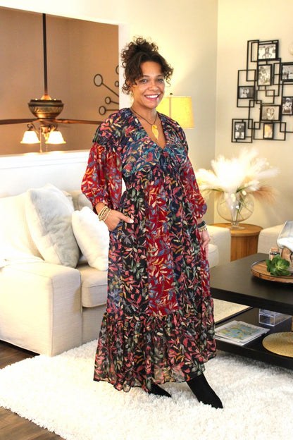 YT Fall Breeze Midi Dress
