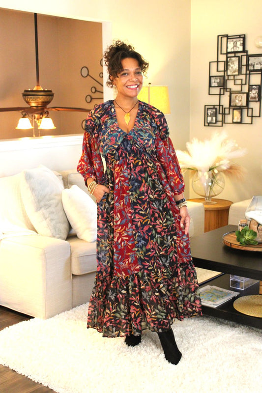 YT Fall Breeze Midi Dress