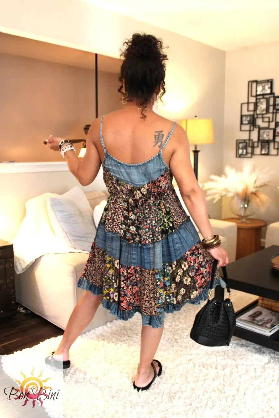 YT Flirty Babydoll Patchwork Dress