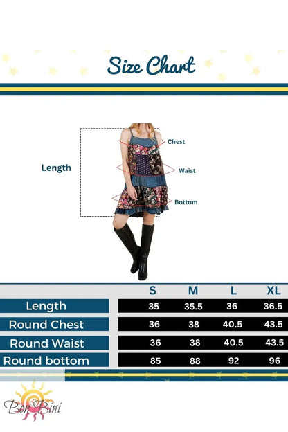YT Flirty Babydoll Patchwork Dress