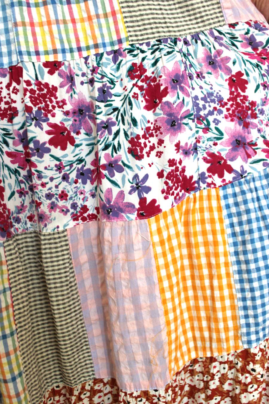 Floral & Sun Crinkled Maxi Skirt