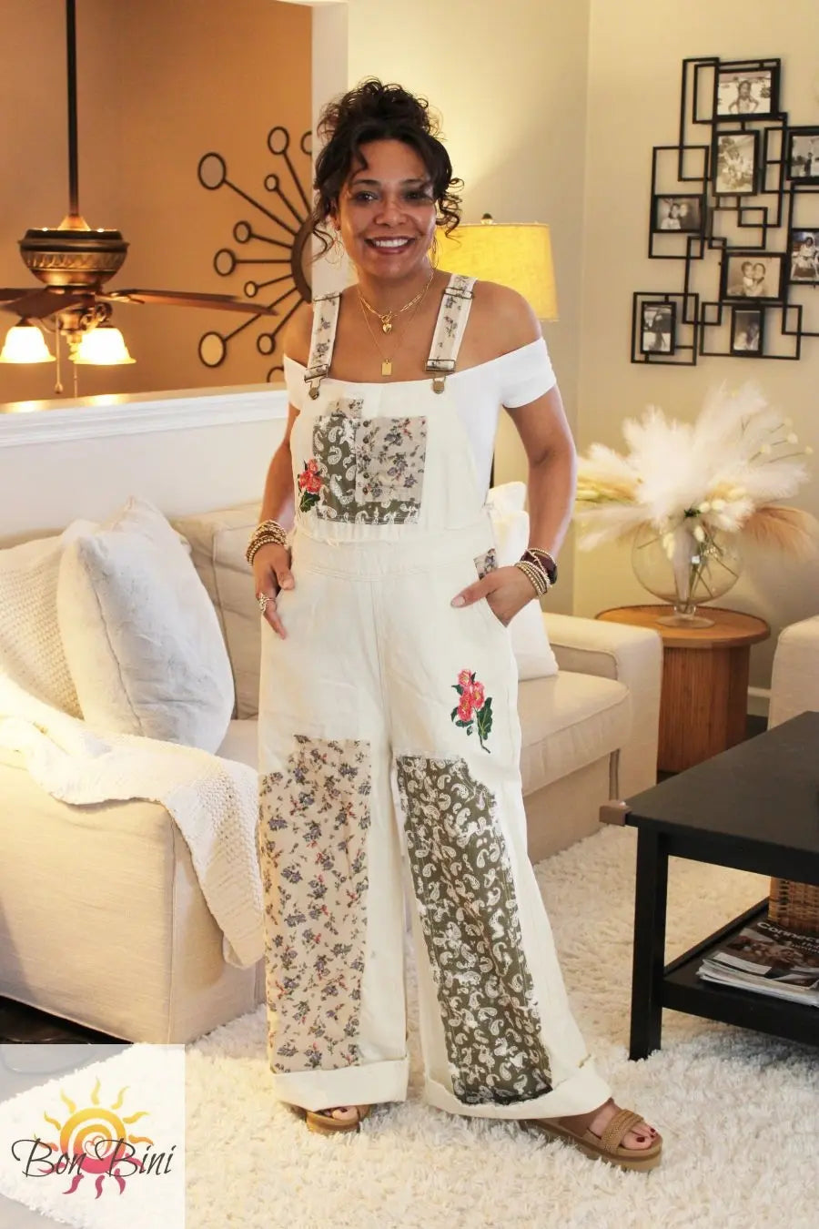 POL Flower Lover Floral Patchwork & Floral Embroidery Boho