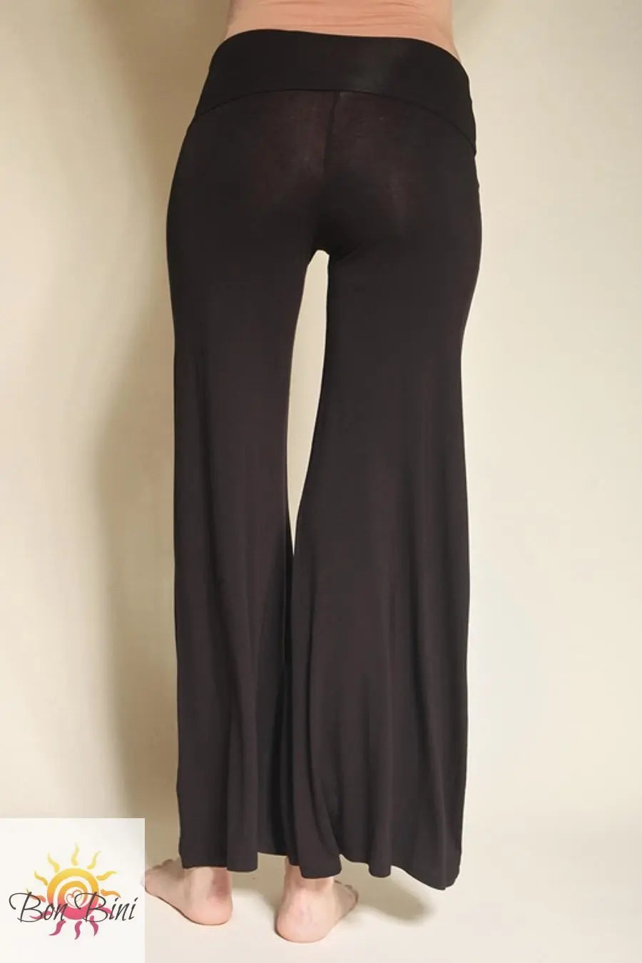Fold Over Bamboo Palazzo Pants
