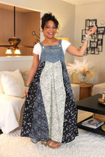 Load image into Gallery viewer, Free Spirited Patchwork Overall Dress
