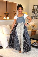 Load image into Gallery viewer, Free Spirited Patchwork Overall Dress
