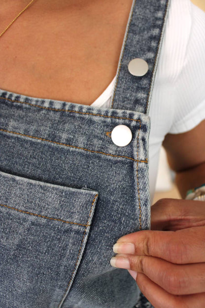 Free Spirited Patchwork Overall Dress