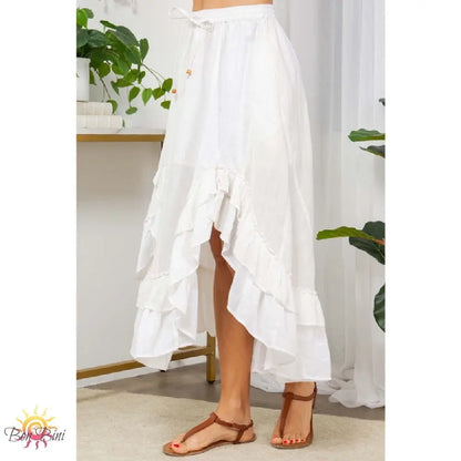 YT Frill Paradise Midi Skirt