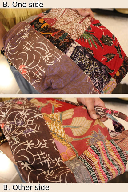 Fusion Recycled Sarong/Sari Tote Bag