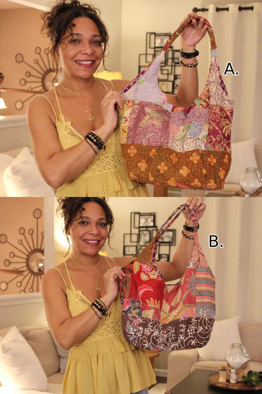 Fusion Recycled Sarong/Sari Tote Bag