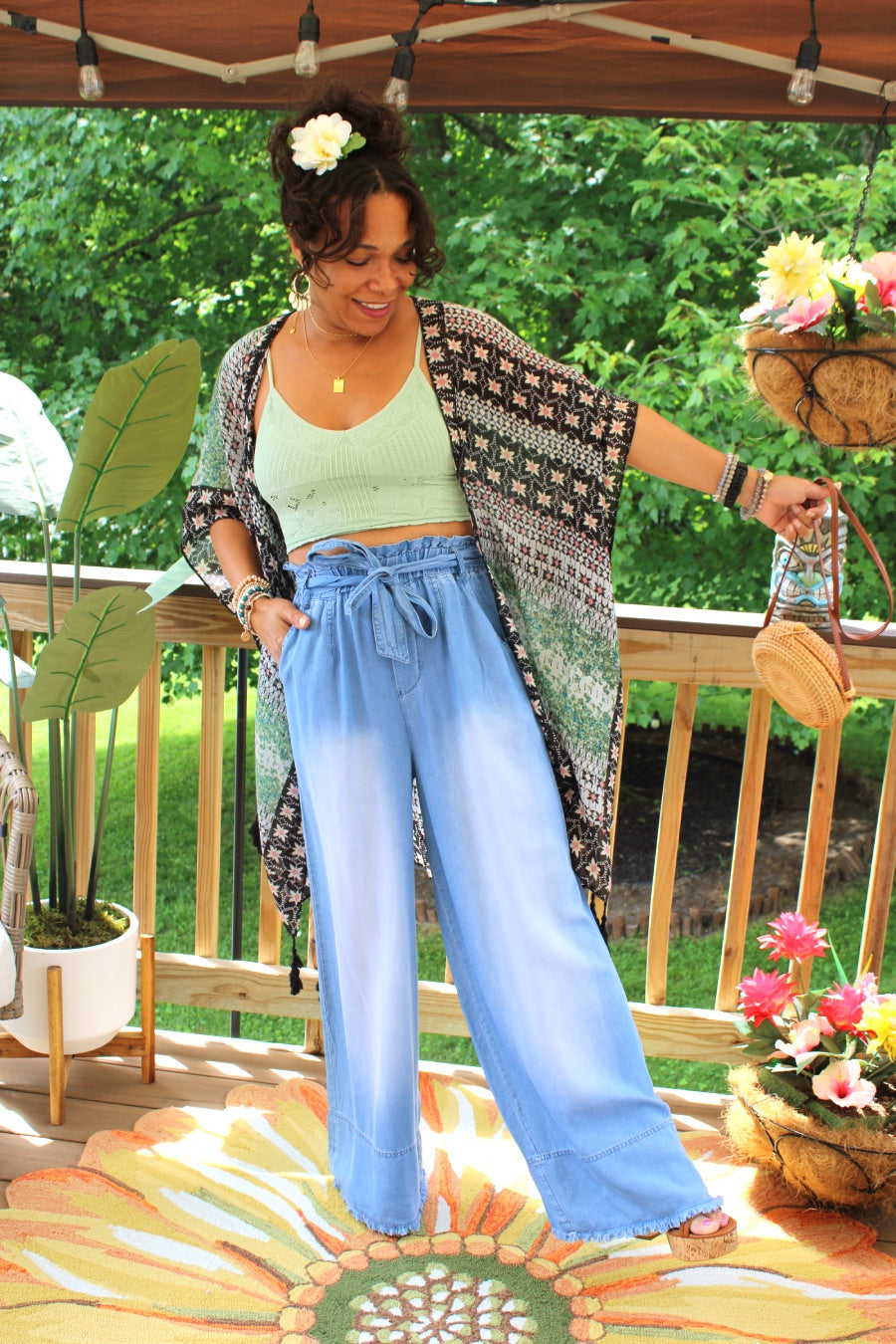 Gemini Chic Floral Kimono