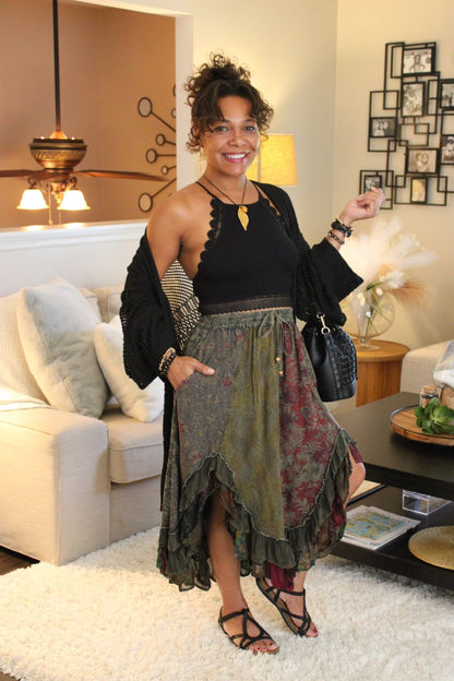 YT Forest Daze Midi Skirt