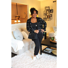 Load image into Gallery viewer, Leann Grid Button Up Top
