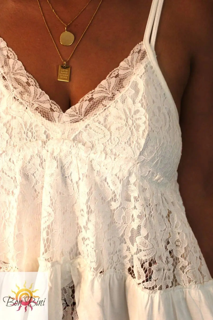 POL Lace Ruffle Knit Top